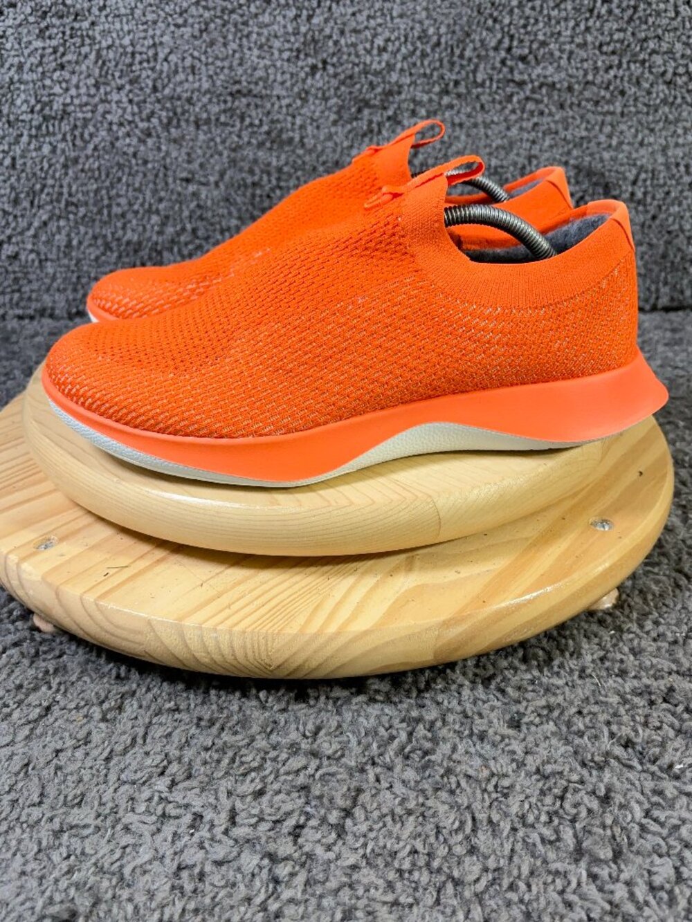 Allbirds Tree Dasher Relay Sneakers Mens Sz 12 Orange Knit Slip On Athletic Shoe